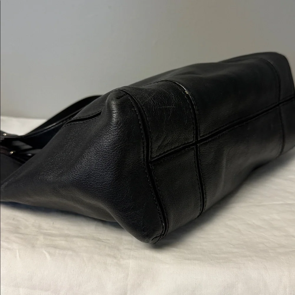 Kate Spade New York Black Leather Small Open Tote Shoulder Bag - Picture 7 of 9